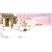 3D Holographic Christmas Wishes Me to You Bear Christmas Card Extra Image 1 Preview